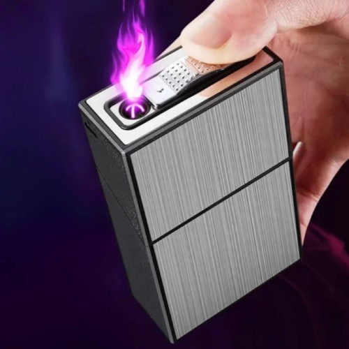 Портсигар с USB запальничкой на 20 цигарок