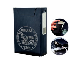 Портсигар с USB запальничкой металевий (HIMARS)
