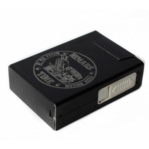Портсигар с USB запальничкой металевий (HIMARS)