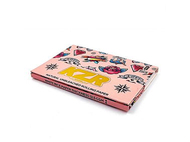 Папір для самокруток KZR Tattoo pink + фільтра (рисова)