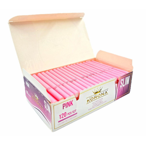 Гільзи для цигарок Korona Slim Pink 120 шт.