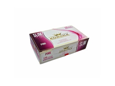 Гільзи для цигарок Korona Slim Pink 120 шт.