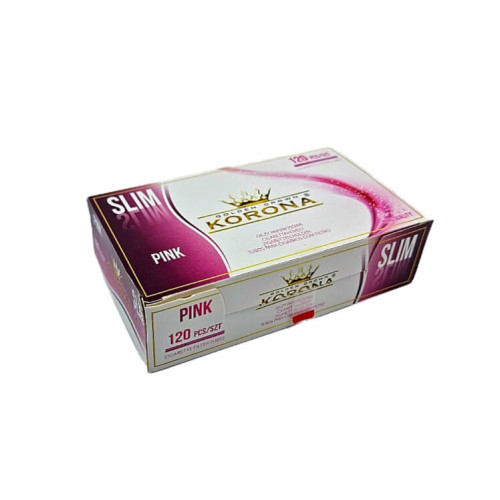 Гільзи для цигарок Korona Slim Pink 120 шт.