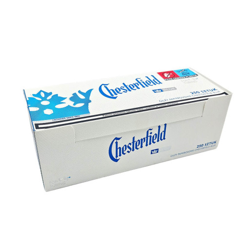 Гільзи для сигарет "CHESTERFIELD" (сині) 250 шт.