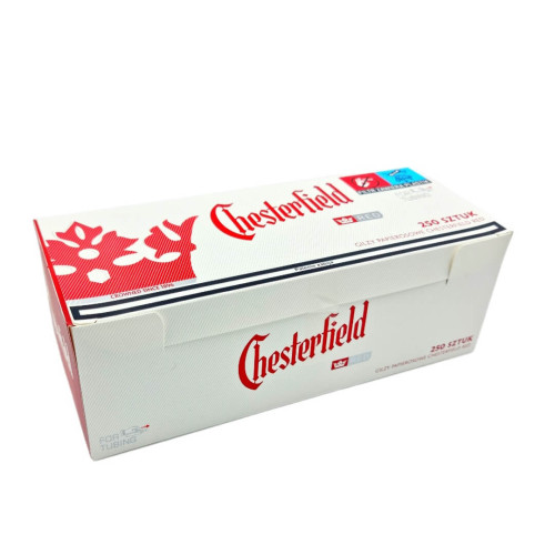 Гільзи для сигарет "CHESTERFIELD" (червоні) 250 шт.