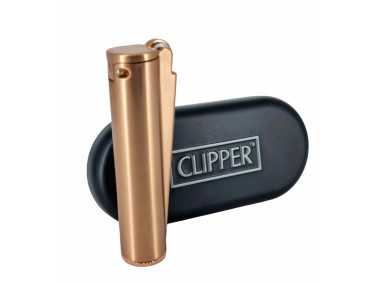 Запальничка Clipper метал бензиновий бежева (мат)