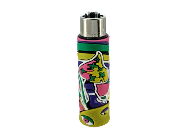 Запальничка Clipper "Coolest covers" в різнокольоровому силіконовому чохлі