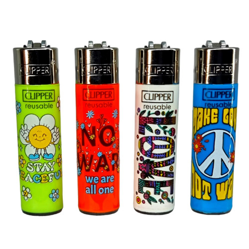 Зажигалка Clipper Pocket Say Peace #1