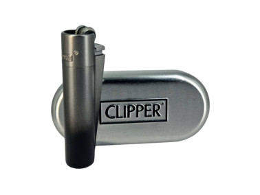 Запальничка Clipper колір чорно-сірий